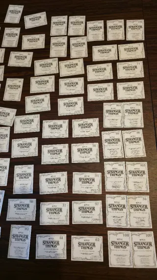 Cromos Coleccionables Stranger Things