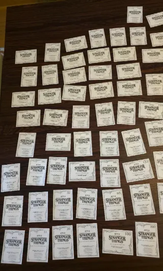 Cromos Coleccionables Stranger Things