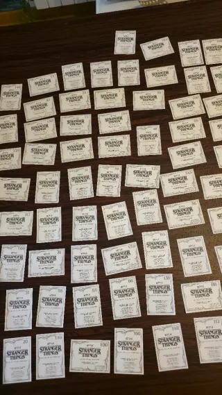 Cromos Coleccionables Stranger Things