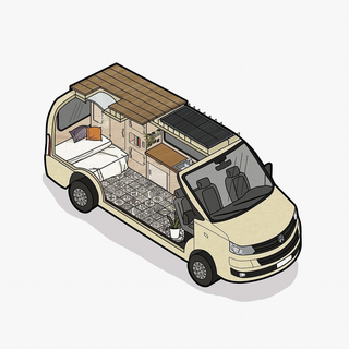 Volkswagen T5 Long Caravelle Camper 2009 Furgoneta