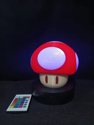 Lámpara Hongo Super Mario Bros