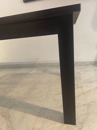 Mesa Comedor Madera y Cristal 160x90