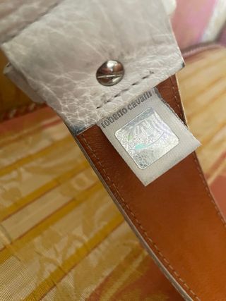 Cintura Just Cavalli donna oro e bianca