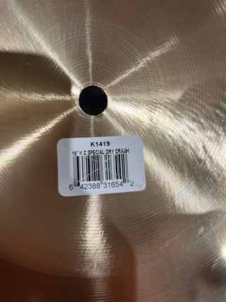 Prato Zildjian K Custom Special Dry Crash 18
