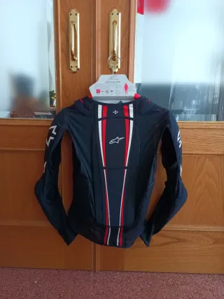 Peto ALPINESTARS Bionic Plus Negro Rojo Talla L