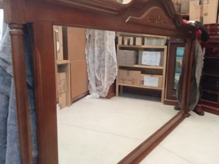 Aparador y Espejo Madera Maciza Roble