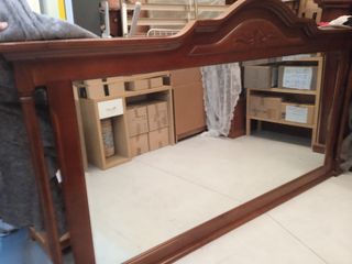 Aparador y Espejo Madera Maciza Roble