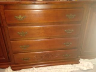 Aparador y Espejo Madera Maciza Roble