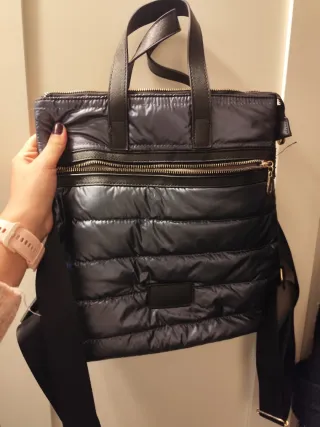 Mochila acolchada azul oscuro