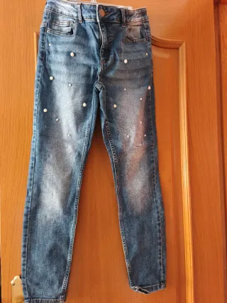 Vaqueros con perlas