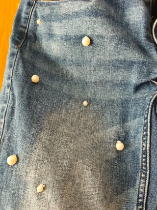 Vaqueros con perlas