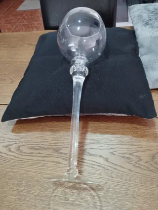 Jarra ou porta velas de vidro 41cm