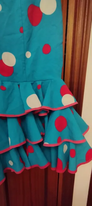 Falda flamenca con lunares