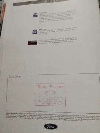 Catálogo Ford años 90