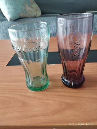 2 Vasos Coca Cola Cristal