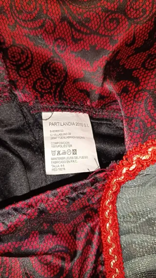 Disfraz niña vampira talla 4-6