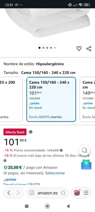 Edredón Nórdico Pikolin 4 Estaciones