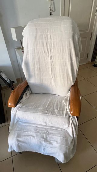 REGALO Sillón de Masaje Tela y Madera