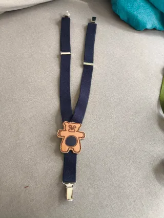 Tirantes para niño con oso en piel