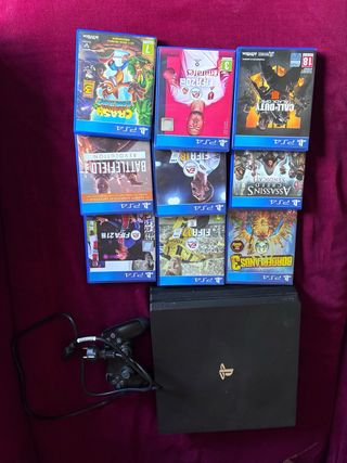 PS4 Pro 1TB Negra + 9 Juegos + Mandos