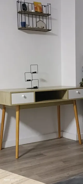 Tocador / Escritorio madera y blanco