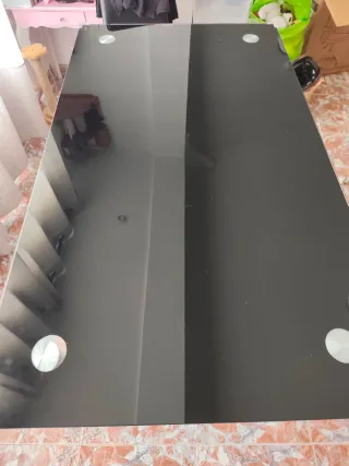 Mesa Comedor Cristal Negra
