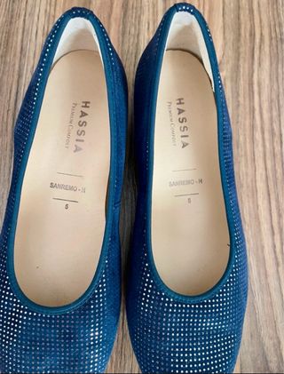 Bailarinas Hassia Azul Talla 38