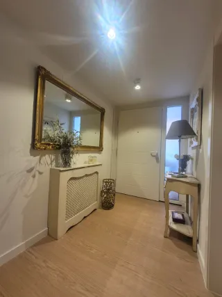 Paragüero antiguo metal dorado