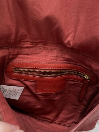 Bolso de crochet y cartera de piel