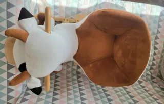 Balancín bebé vaca peluche