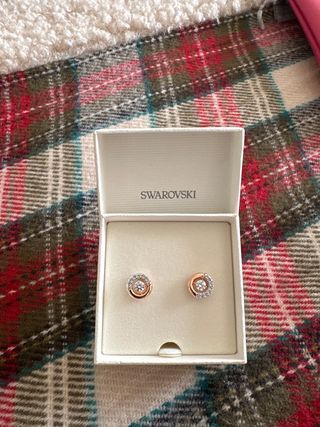 Pendientes Swarovski Dorados y Plateados