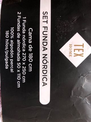 Funda Nórdica 270x250 cm + 2 Fundas Almohada