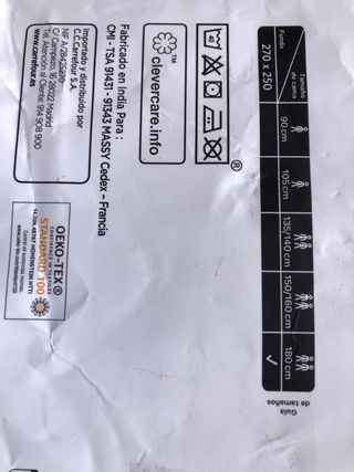 Funda Nórdica 270x250 cm + 2 Fundas Almohada