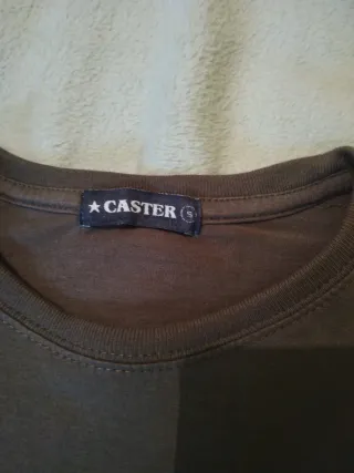 Camiseta Talla S Estampado Moto , Marca Caster