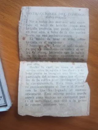 Reloj-brújula de Sol (de 1920)