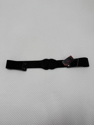Cinturón elástico negro con nudo