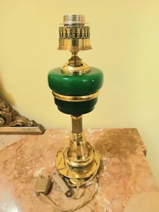 Lampada vintage vetro e ottone