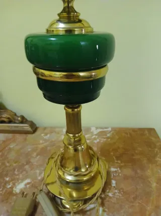 Lampada vintage vetro e ottone