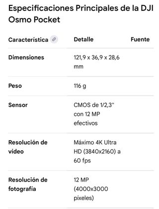 DJI Osmo Pocket Gimbal Cámara