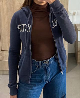 Chaqueta Hollister Azul Talla XS