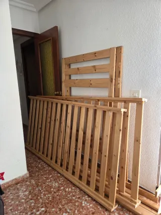 Regalo Litera Ikea madera con colchones