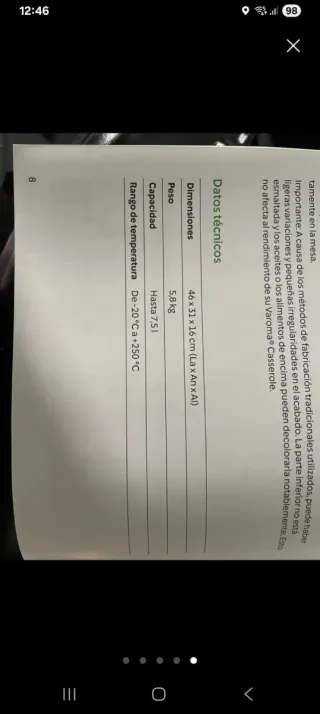 Casserole Recipiente Varoma Thermomix