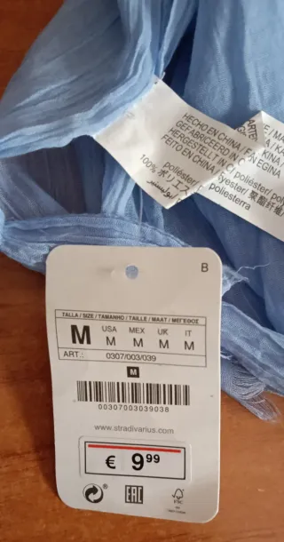 Pañuelo azul ligero