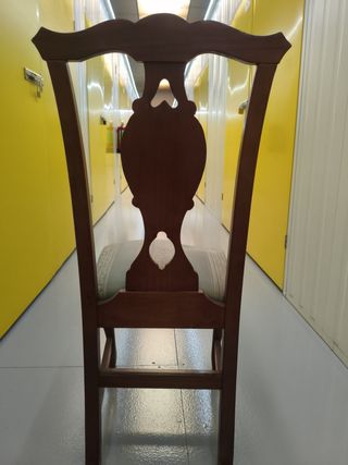 6 Sillas Comedor Madera Tallada