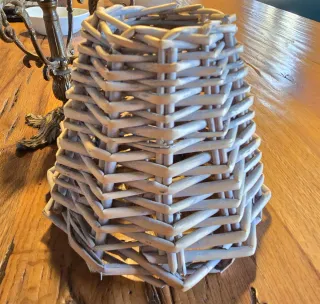 Candelabro lámpara de bronce antiguo