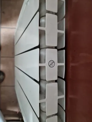 Radiador eléctrico beige/blanco