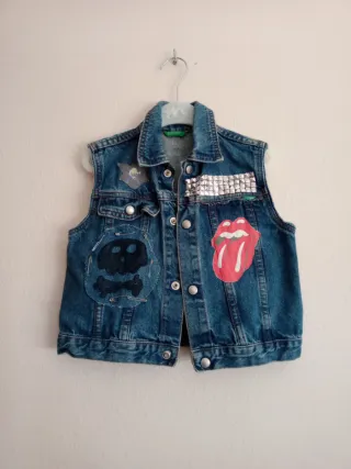 Chaleco Rockero con Parches