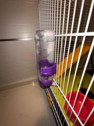 Jaula Hamster/Roedores con Tubos y Accesorios.