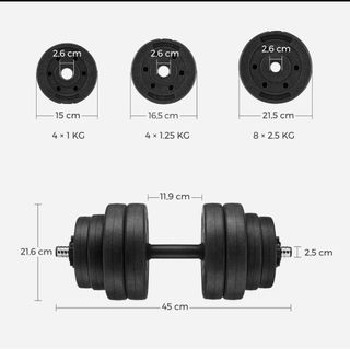 Mancuernas Fitness 30kg Ajustables. Sin usar