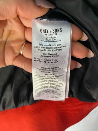 Abrigo de invierno Only&Sons Talla L